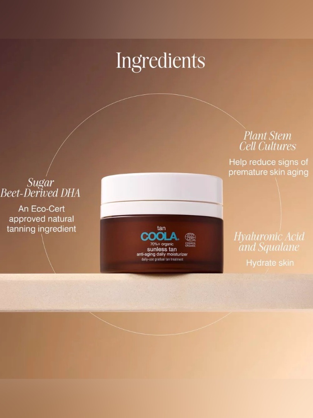COOLA Brown Jar Sunless Tan Anti-Aging Daily Moisturizer - Picture 8 of 9